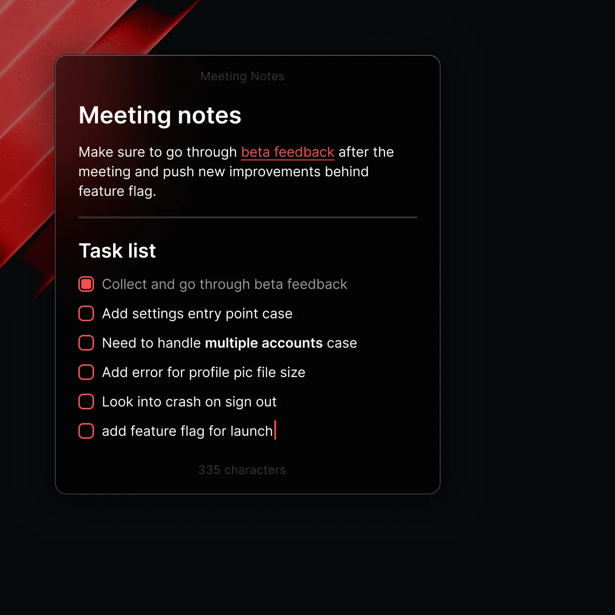 Floating Notes
